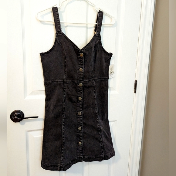 Black Denim Dress - NWT - Picture 1 of 4